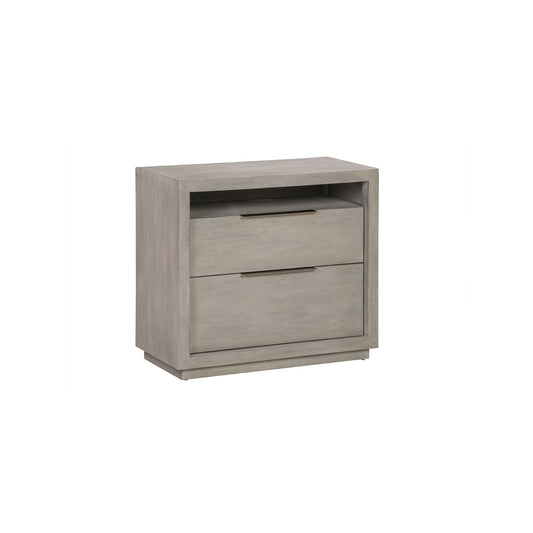  Oxford 2 Drawer Nightstand with Shelf 