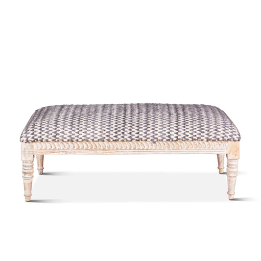  Algiers Upholstered Chocho Fabric Ottoman 