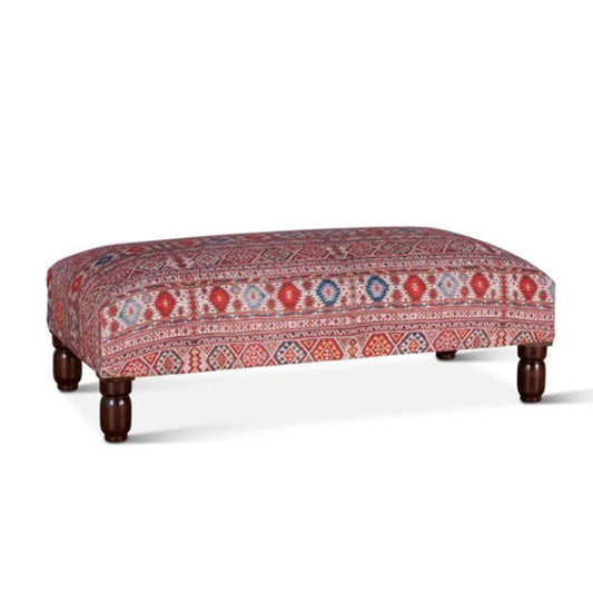 Algiers Mixed Red Pattern Ottoman