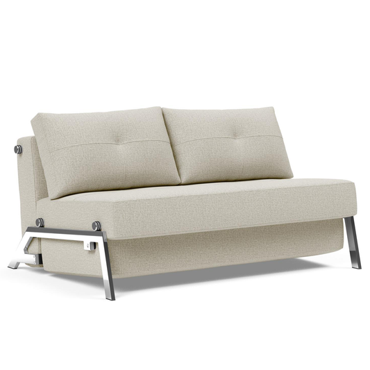 Cubed Full Size Sofa Bed With Chrome Legs